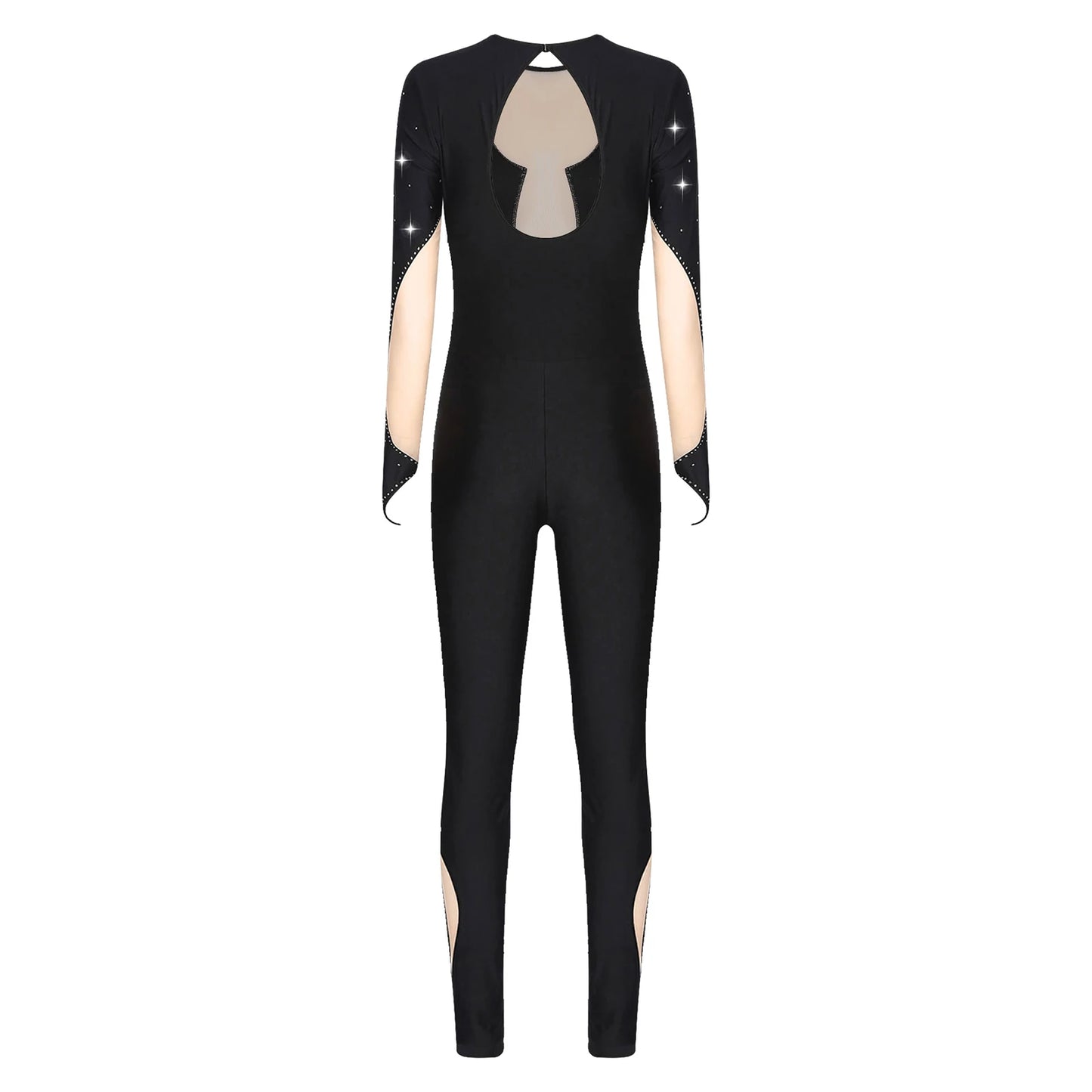 Rhinestones Ballet Dance/Gymnastics Jumpsuit