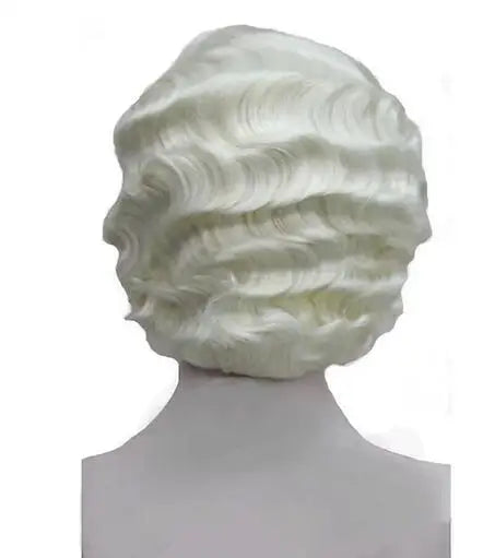 Synthetic Hair 1920‘s Flapper Hairstyles Wig for Women Finger Wave Retro Style Short Synthetic Wig Cosplay Halloween Wig