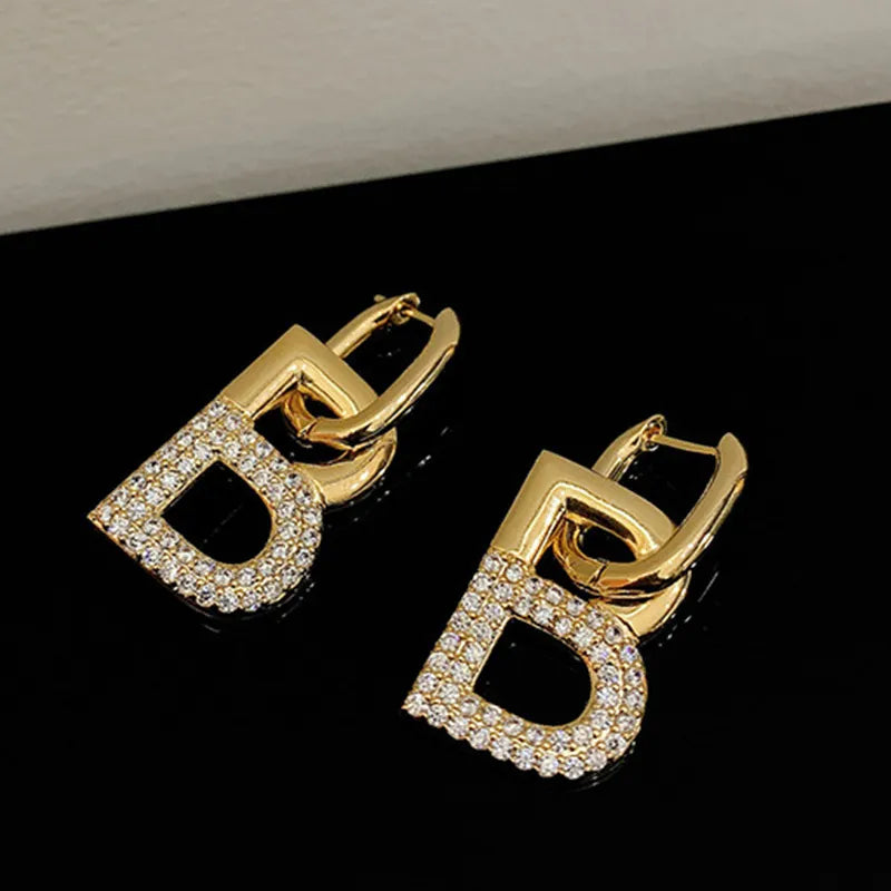 Popular Letter B Drop Earrings For Women