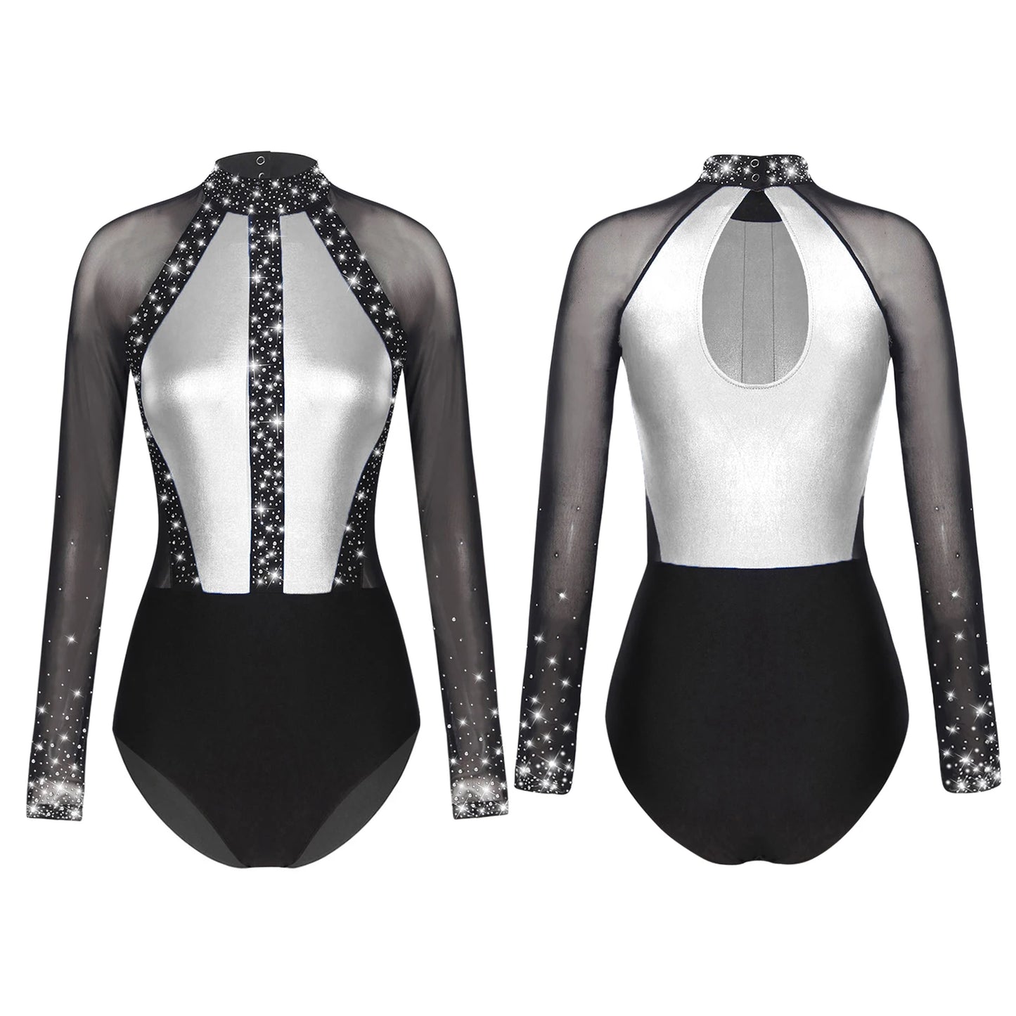 Rhinestones Ballet Dance/Gymnastics Jumpsuit