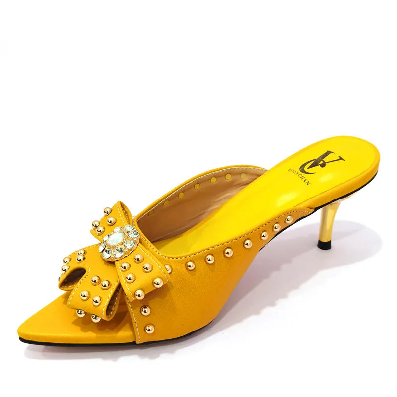 Rivet-Style Matching Shoes & Bag Set