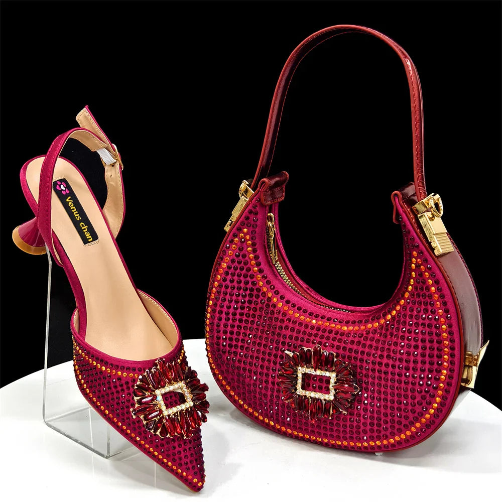 Elegant Matching Shoes & Bag Set
