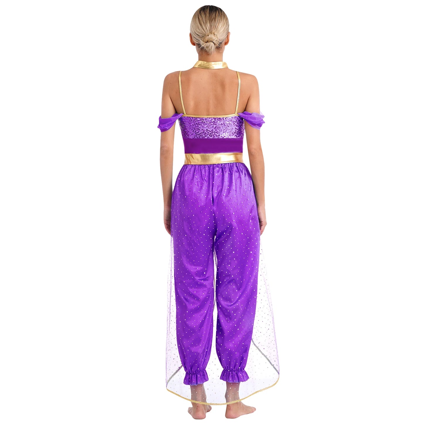 Bollywood-Style Women's Long Pants Jumpsuit