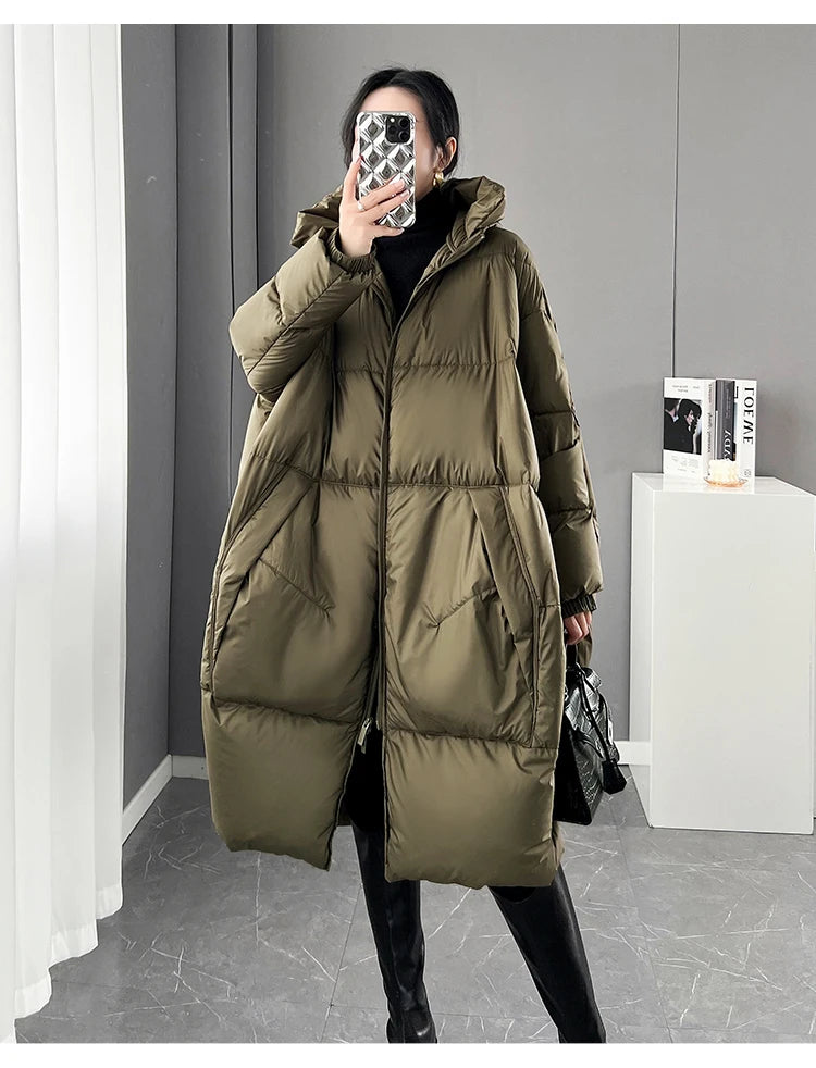 2024 New Ladies' Winter  Hooded Parkas Jacket