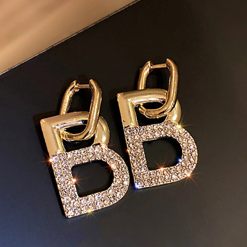 Popular Letter B Drop Earrings For Women