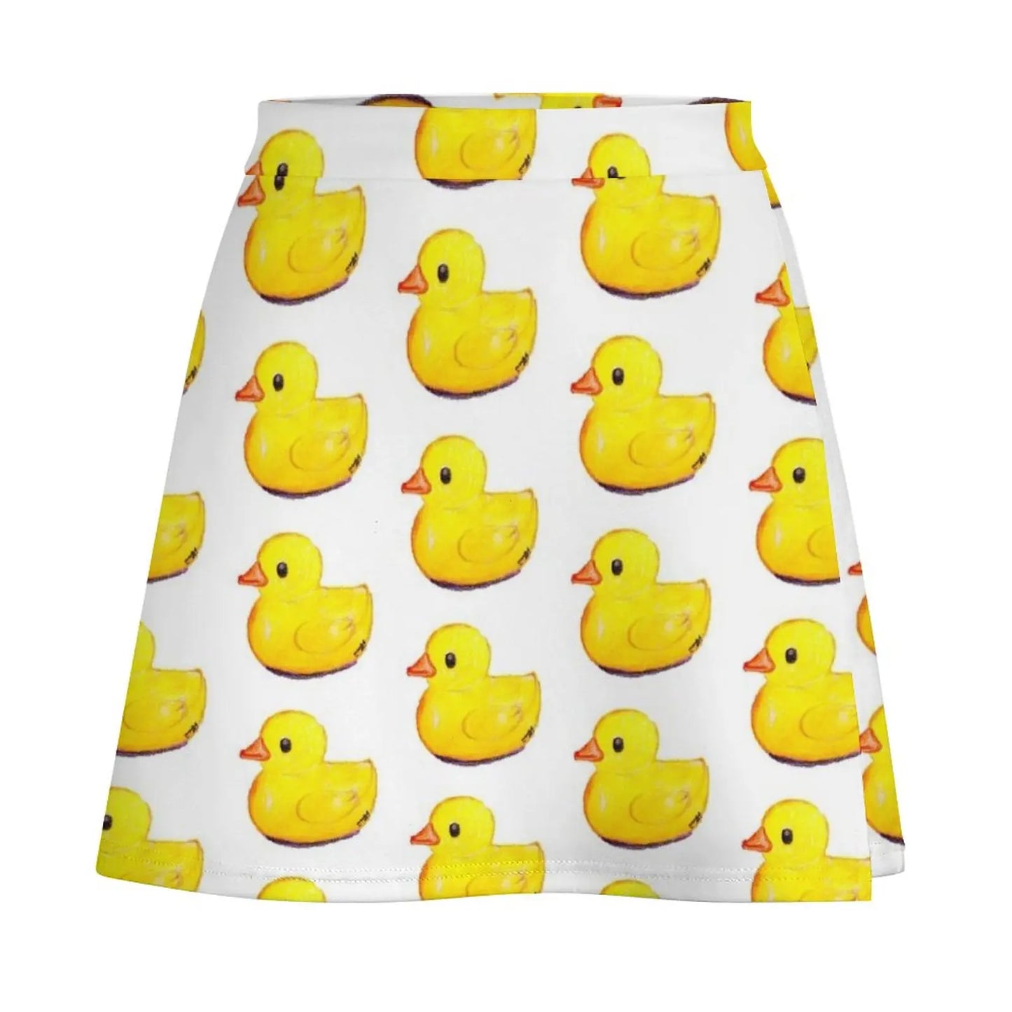 Duck Print Mini Skirt