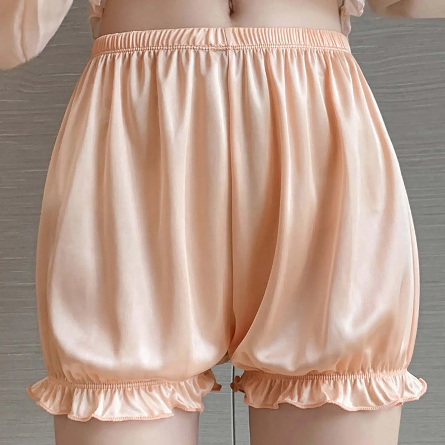 Solid-Colour Frilly Bloomers Shorts