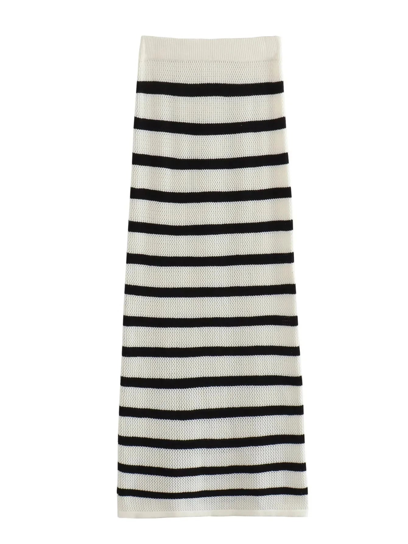 TRAF Fashion Striped Long Skirt