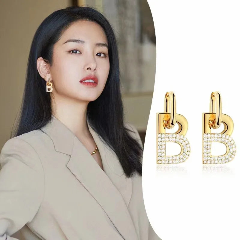 Popular Letter B Drop Earrings For Women