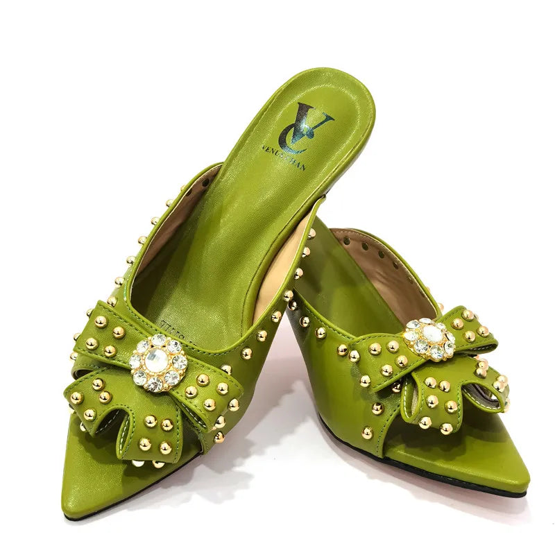 Rivet-Style Matching Shoes & Bag Set