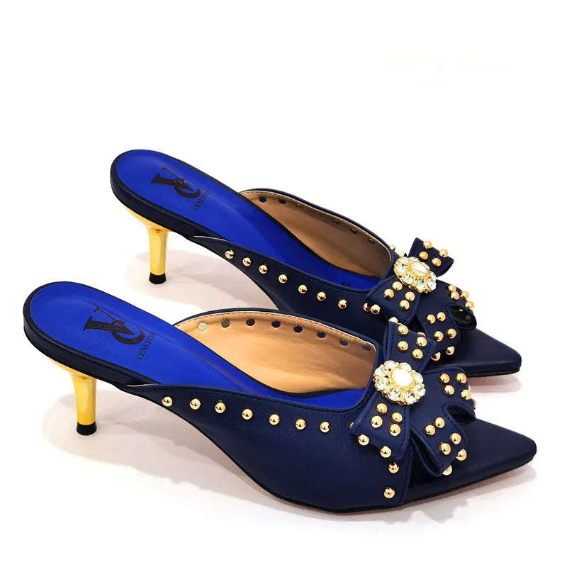 Rivet-Style Matching Shoes & Bag Set