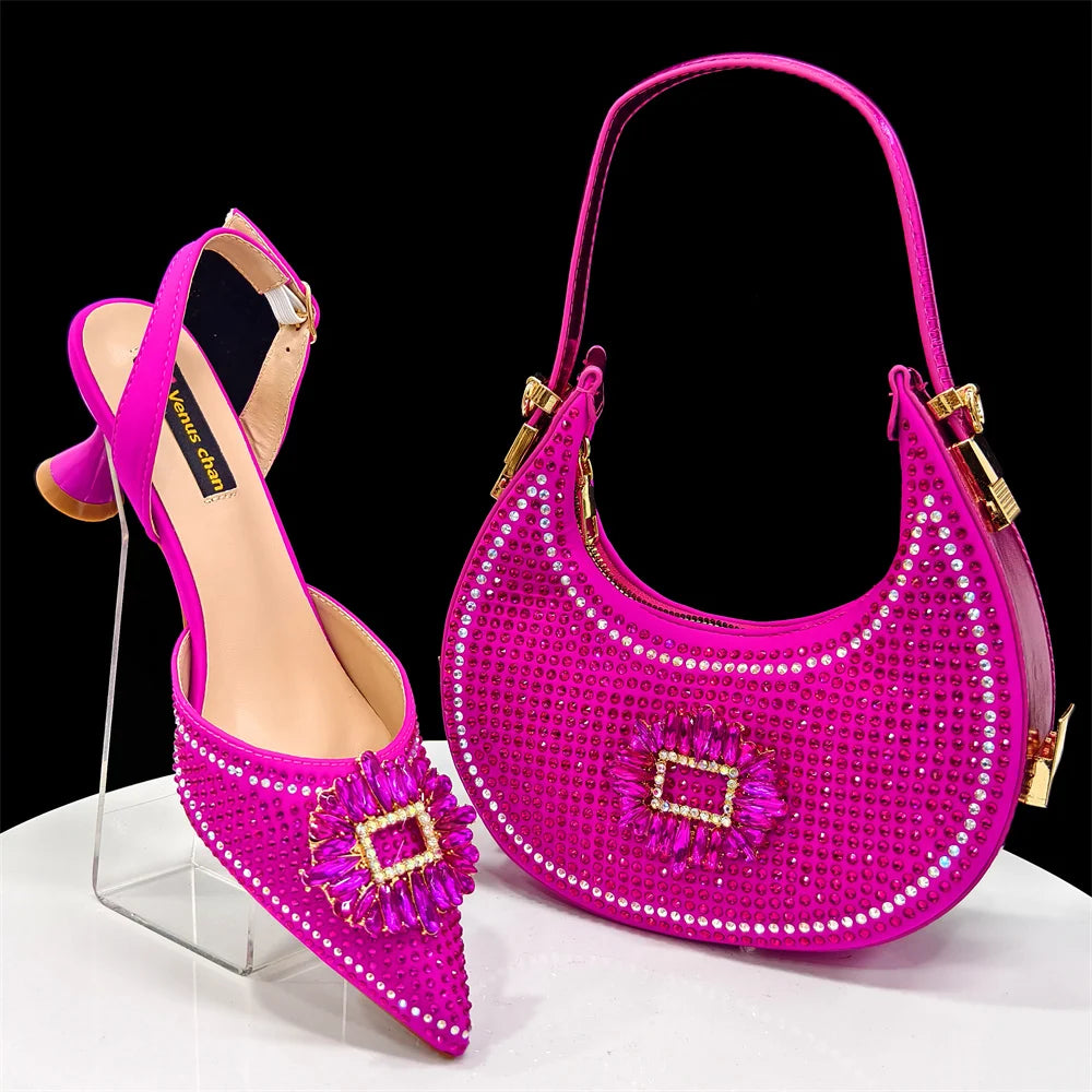 Elegant Matching Shoes & Bag Set