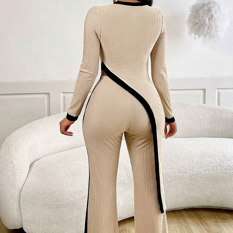 Women's 2-Piece Wide-Leg Pants Outfit - US Only