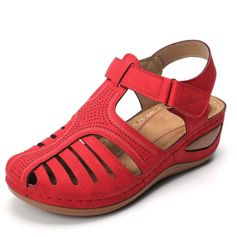 Women's Plus-Size Retro Sandals - Round Toe