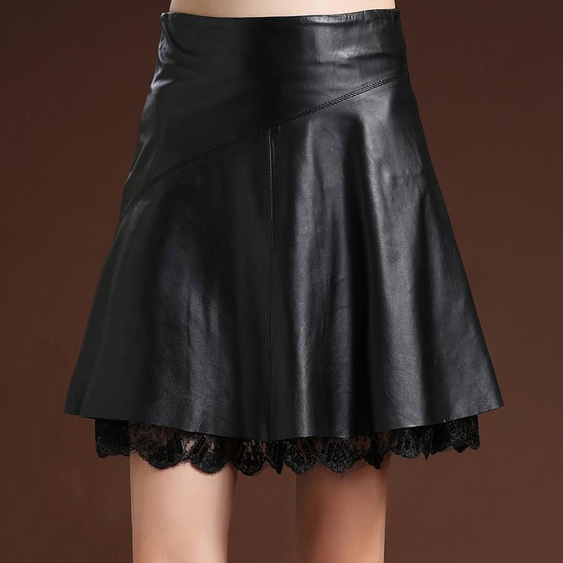 High-Waist Pleated Midi Skirt