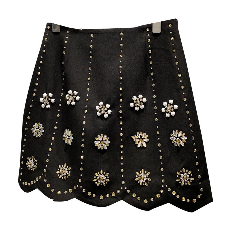 Handmade Flower-Beaded Skirt