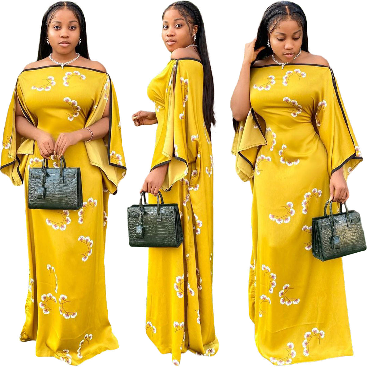 Women's Basic Autumn Long Sleeve Split Dress