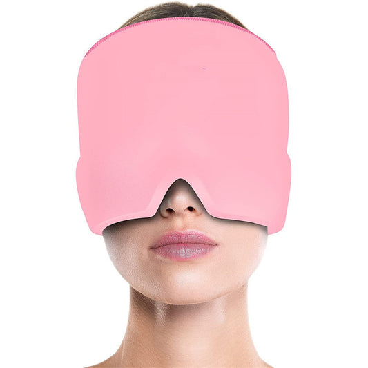 Migraine Relief Hat - Head-Wrap Ice Pack Mask For Puffy Eyes