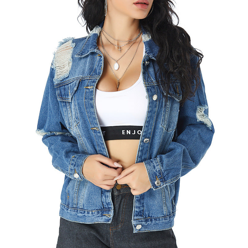 Slim All-Match Denim Jacket For Women