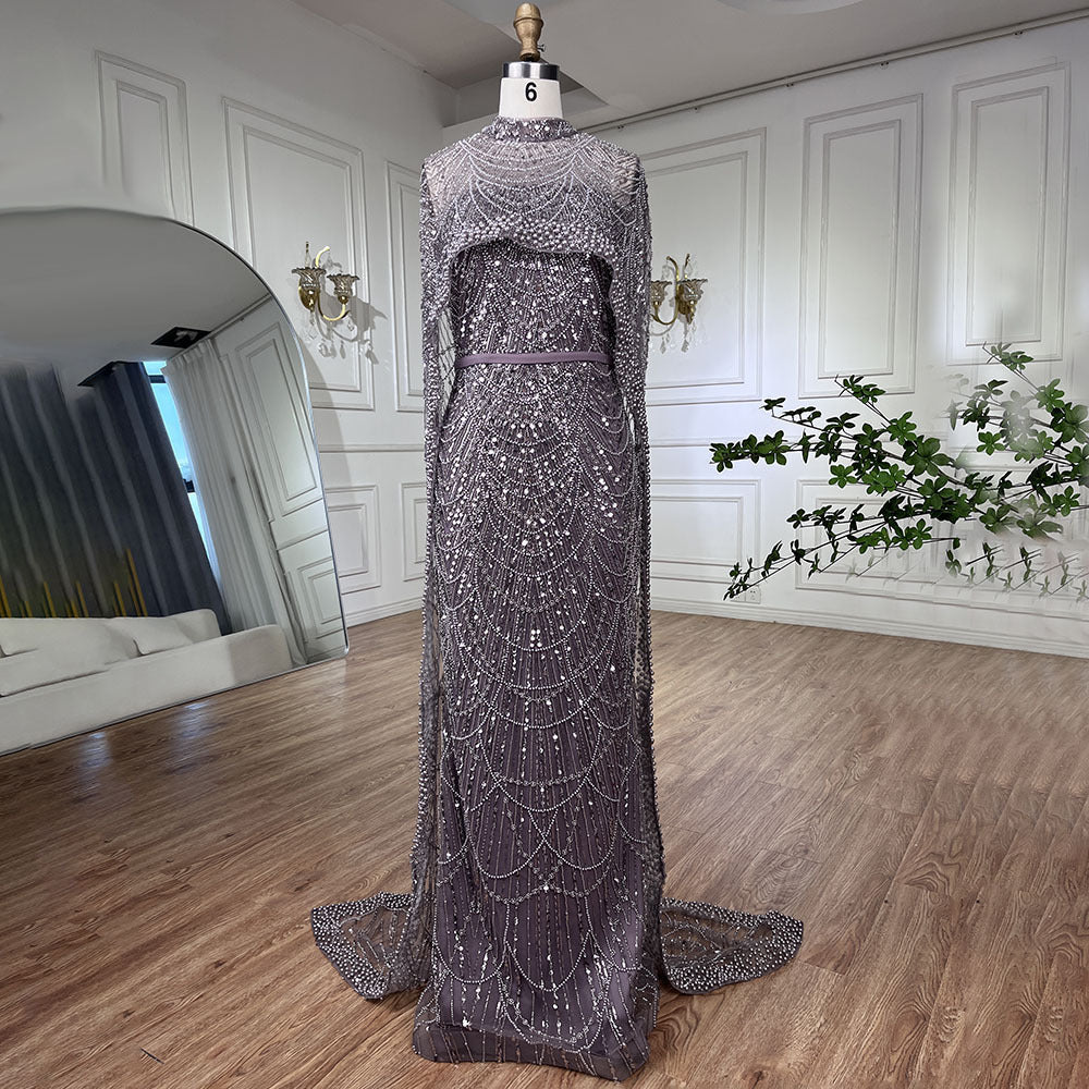 Pearl Light Luxury Trailing Dress
