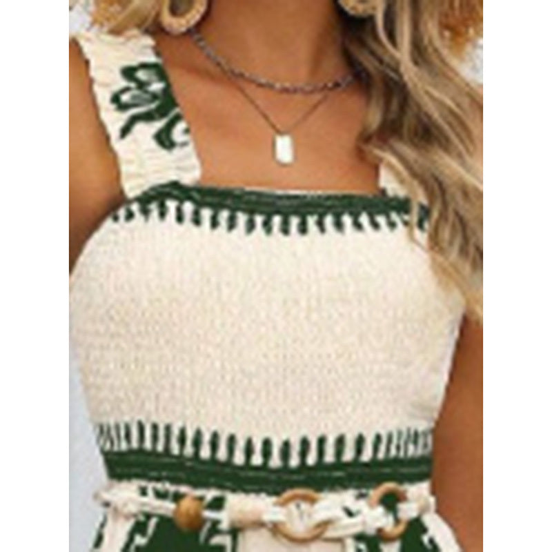 Boho Wide-Leg Jumpsuit With Pockets - US Only