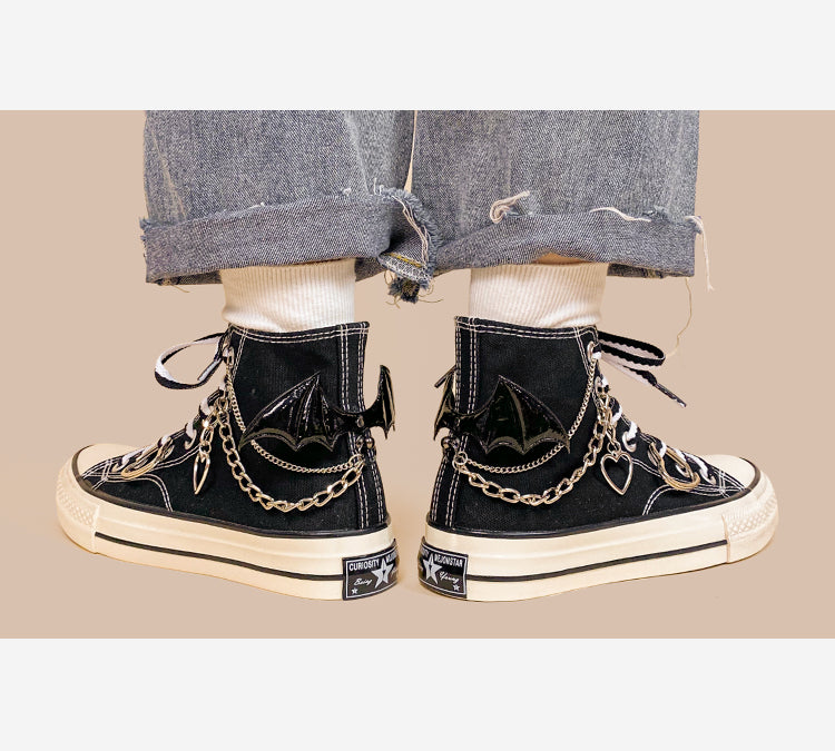 Handmade High-Top Canvas Shoes