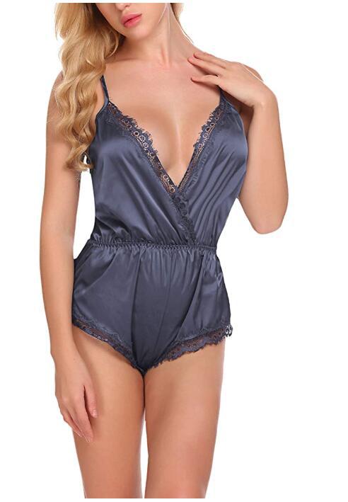 Lace Tie-Sling Bodysuit