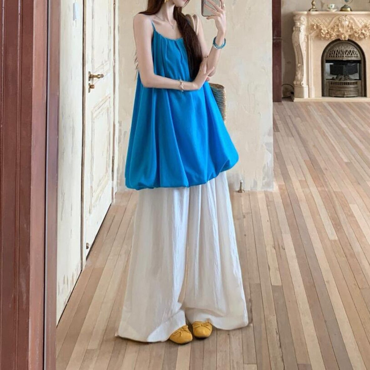 Cami & Loose Wide-Leg Pants Set