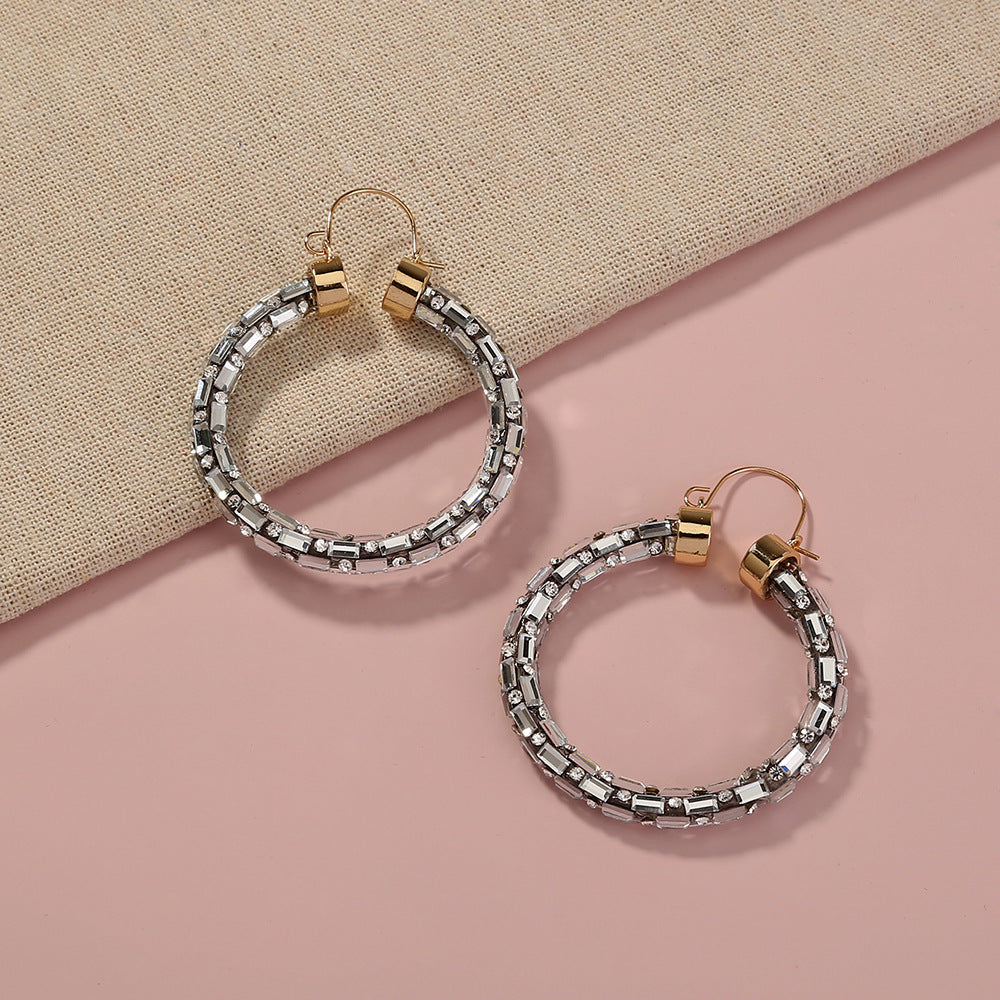 Exaggerated Thin Ear Hoop Earrings For Women