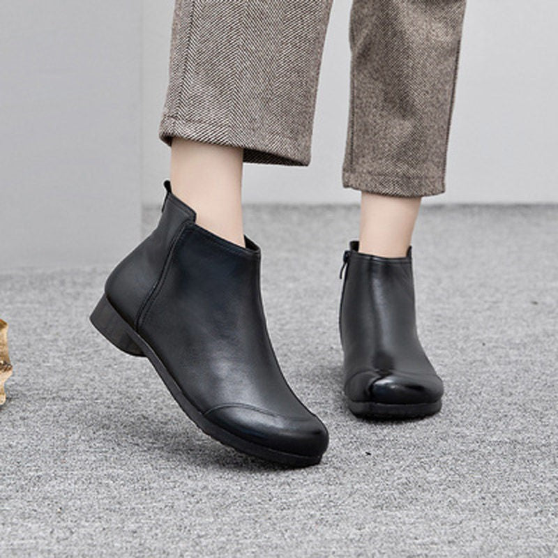 Low-Heel Ankle Boots