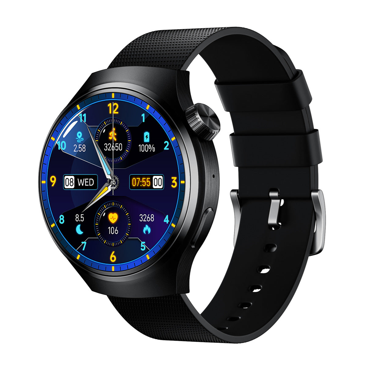 New Bluetooth Smart Watch - Heart Rate, Blood Pressure & Blood Oxygen Monitor