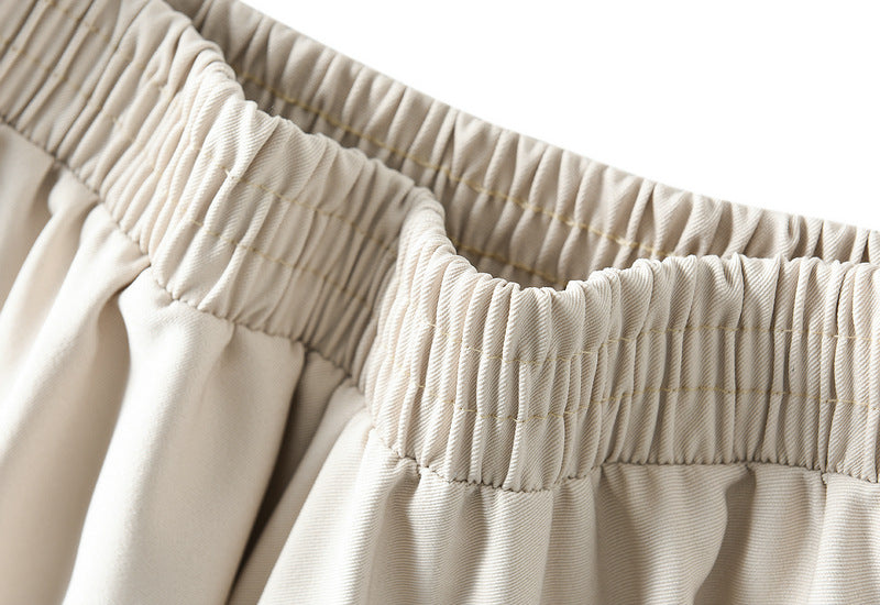 Mid-length Slim And Large-line A-line Umbrella Skirt