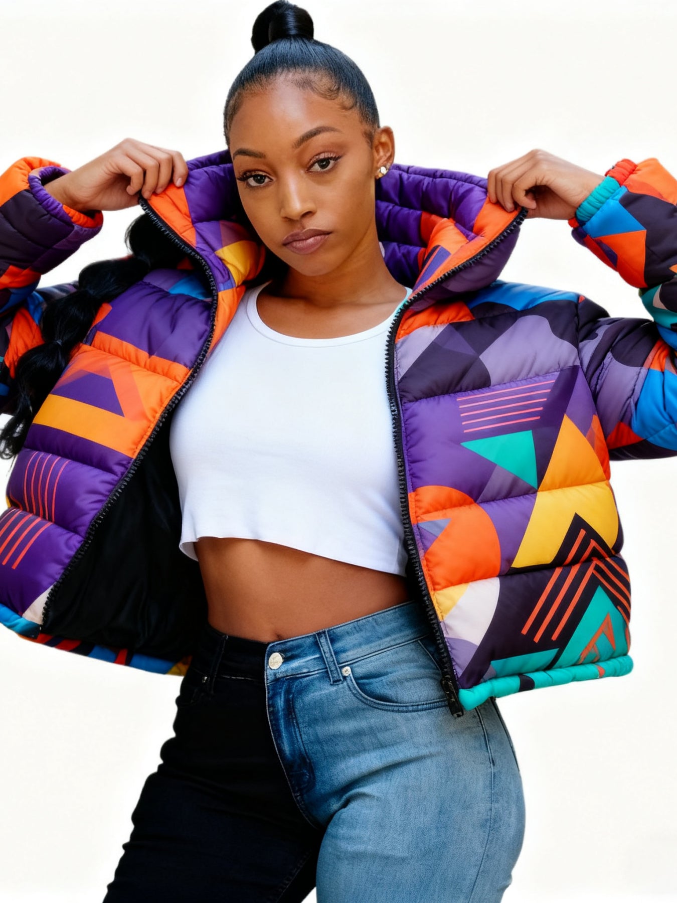 Colourful Parkas Cardigan Jacket