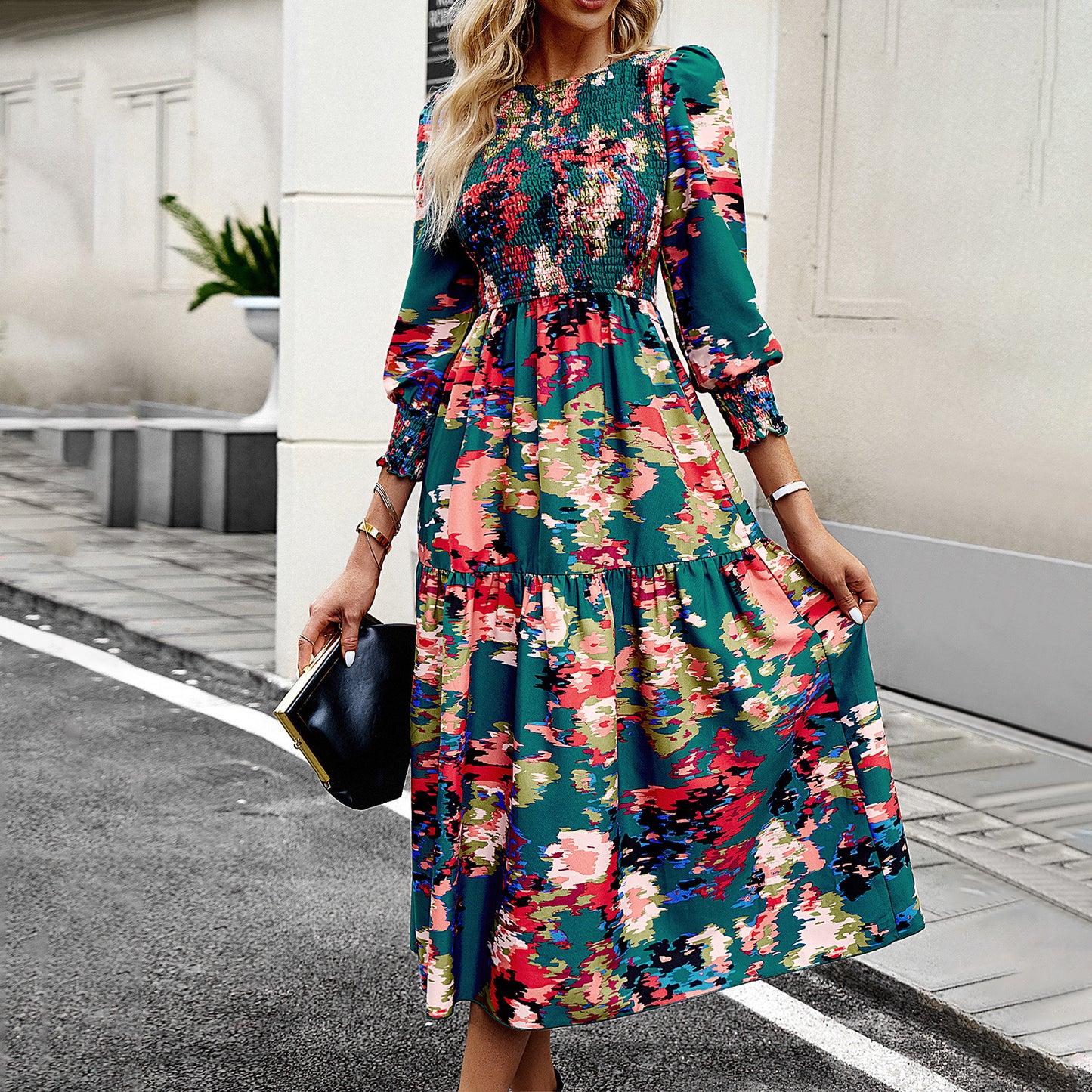 Printed Temperament Elegant Dress