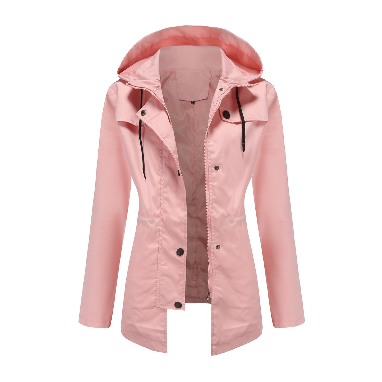 Women's Mid-Length Hooded Coat