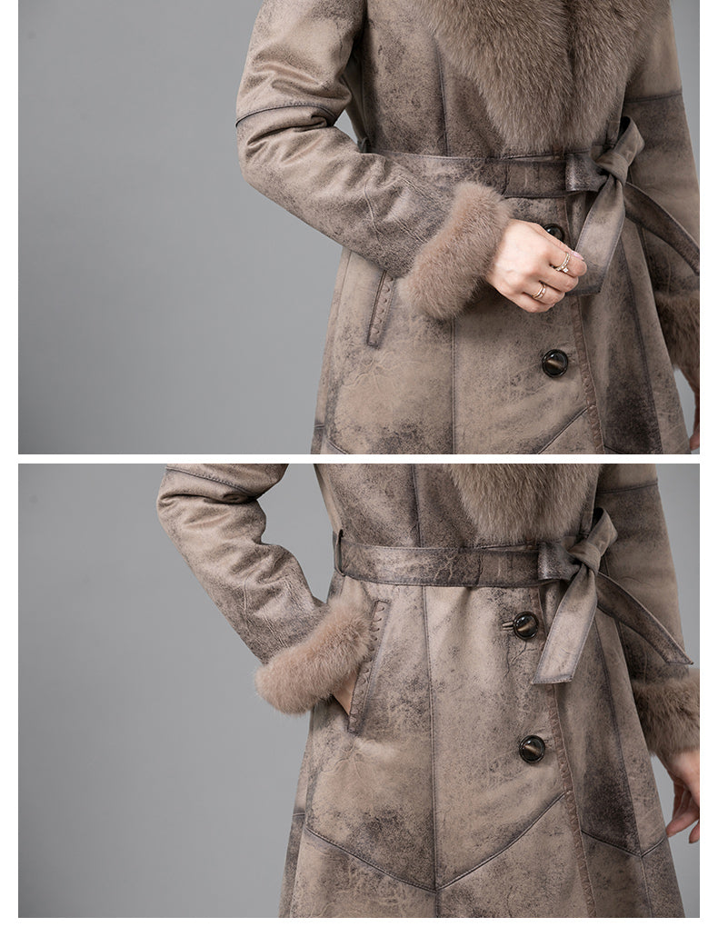 Real Fur Thickened Coat