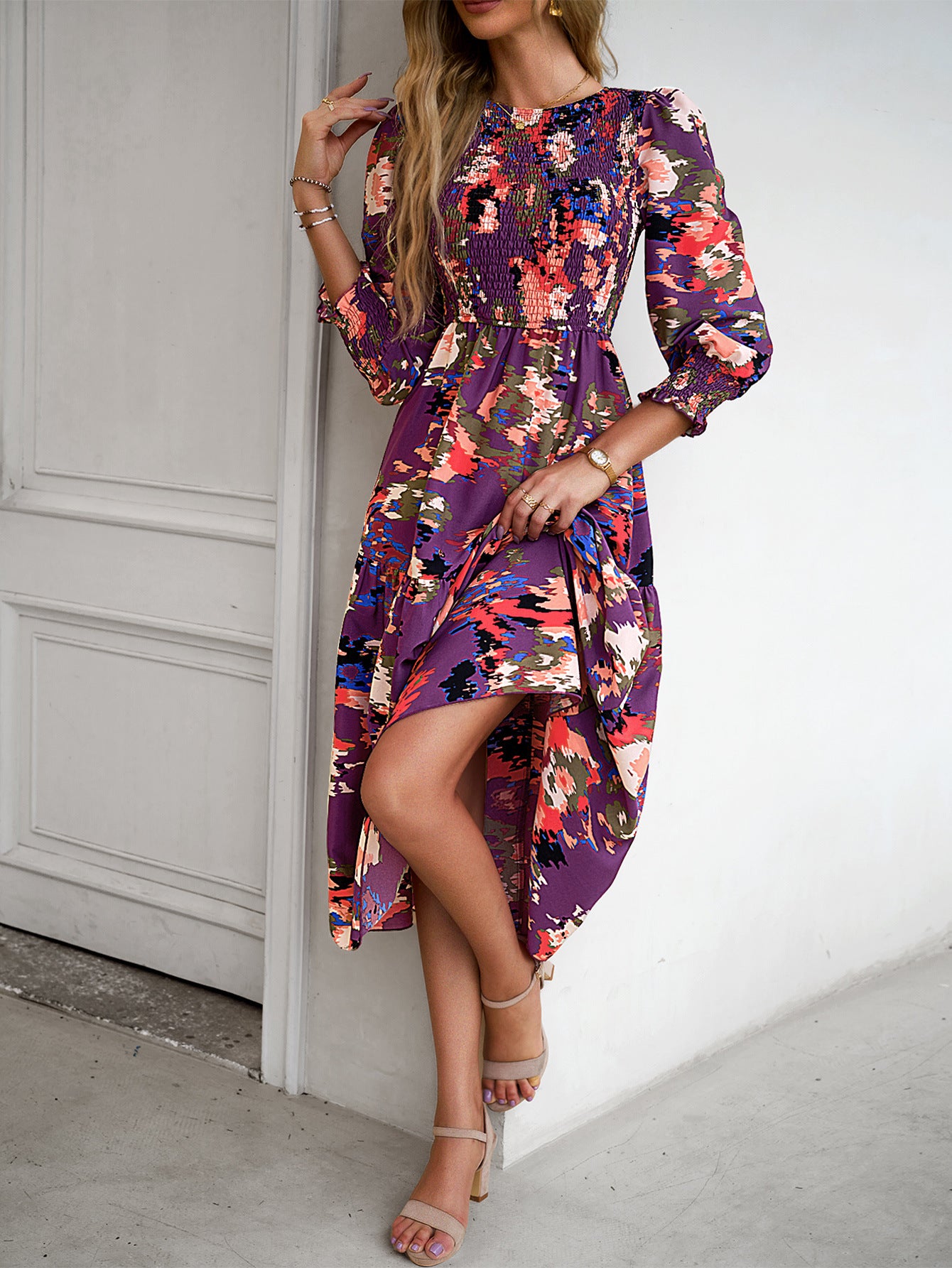 Printed Temperament Elegant Dress