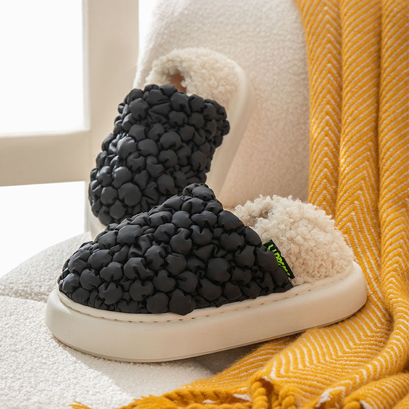 Bubbles Down Cotton Slippers For Women