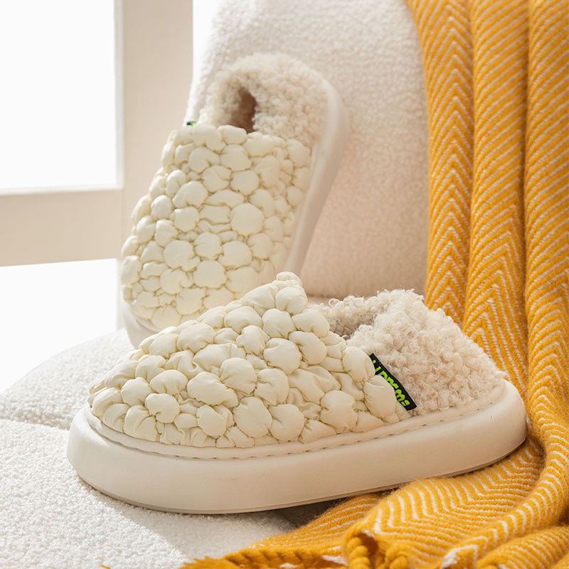 Bubbles Down Cotton Slippers For Women