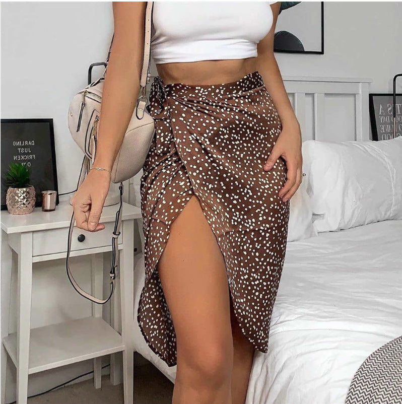 High-Waist Casual Party Wrap Skirt For Women