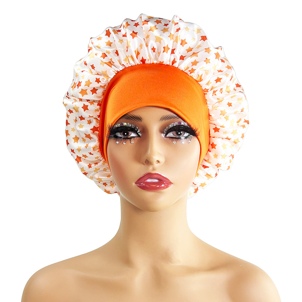 Satin Printing Beauty Shower/Night Cap