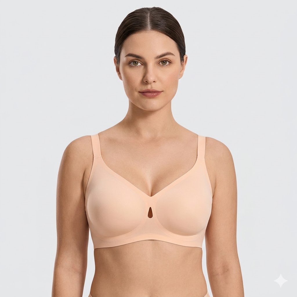Teardrop Cutout Support Bra