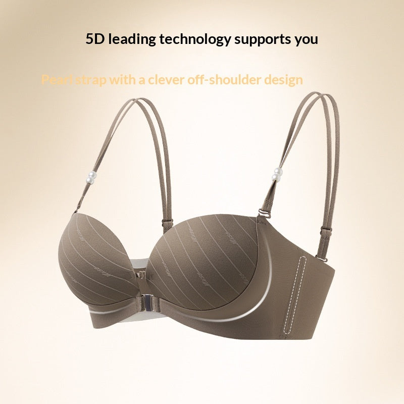 Deep V Front-Clasp Beautiful Back Bra
