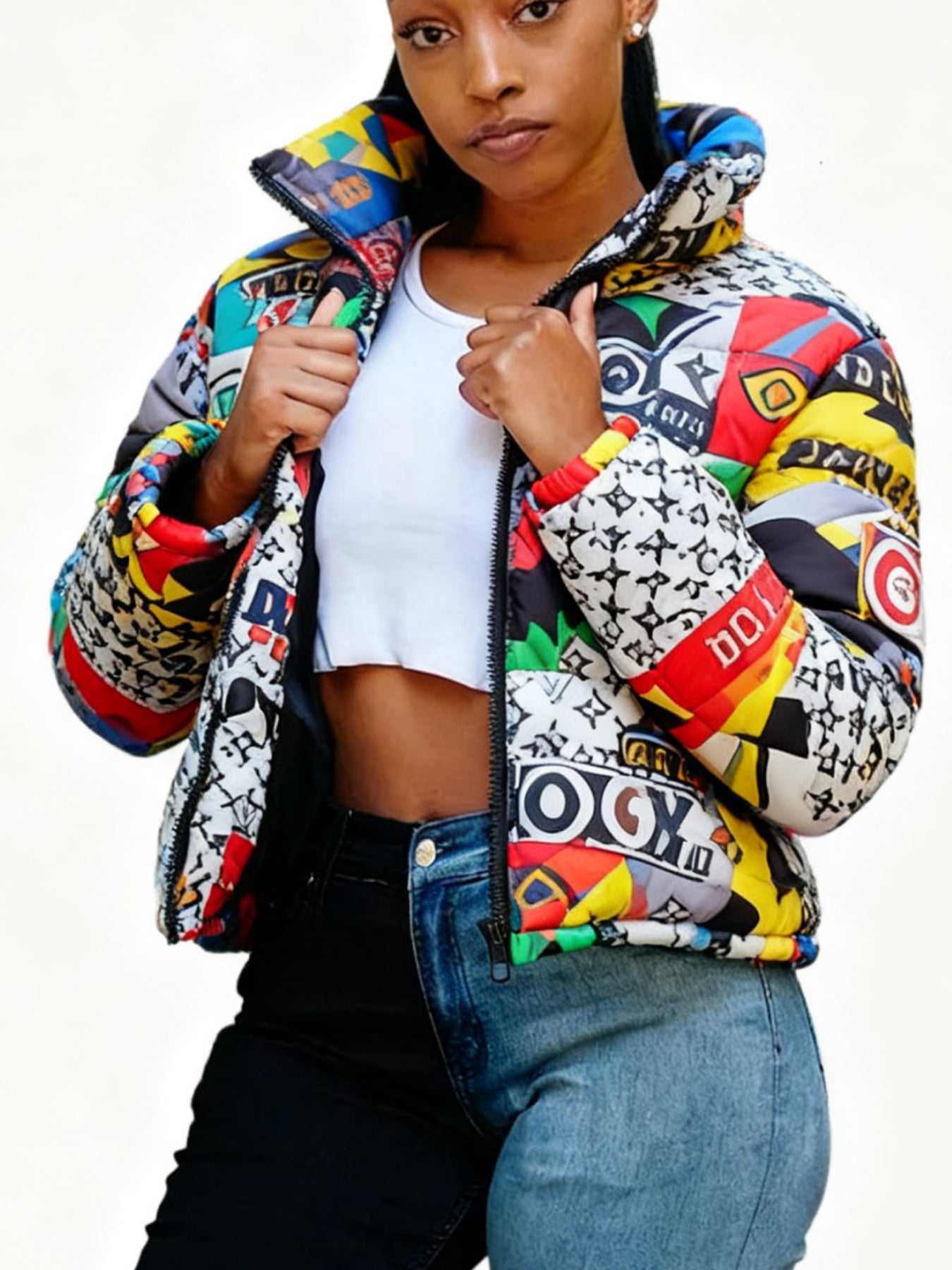 Colourful Parkas Cardigan Jacket