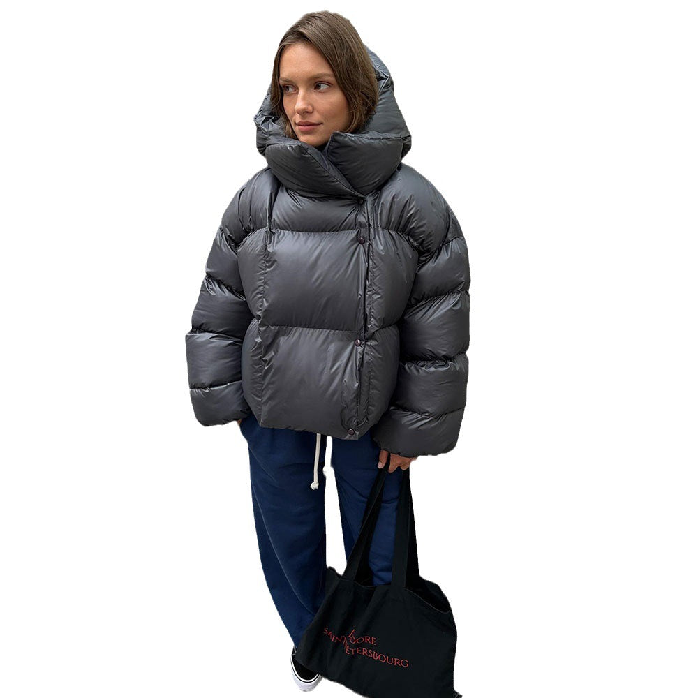 Fashion Bread Cotton-Padded Jacket For Women