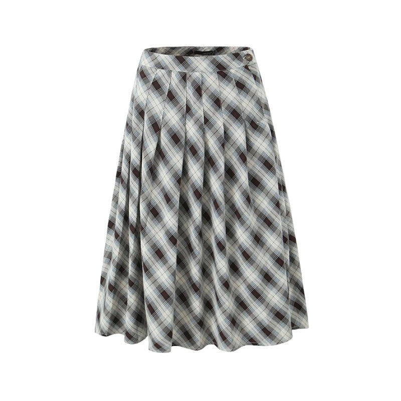 Low-Waist Retrol Long Skirt