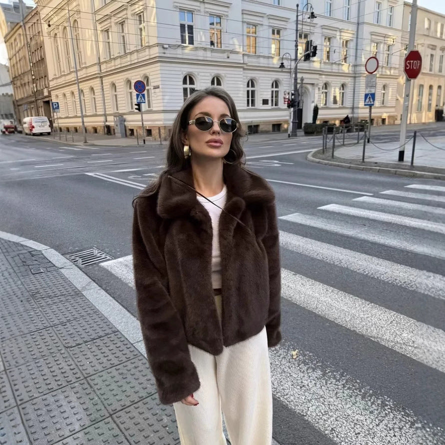 Women's Fluffy Faux Fur Jacket