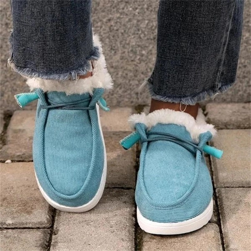 Snow Boots for Women - Warm Plush Winter Ankle Boots