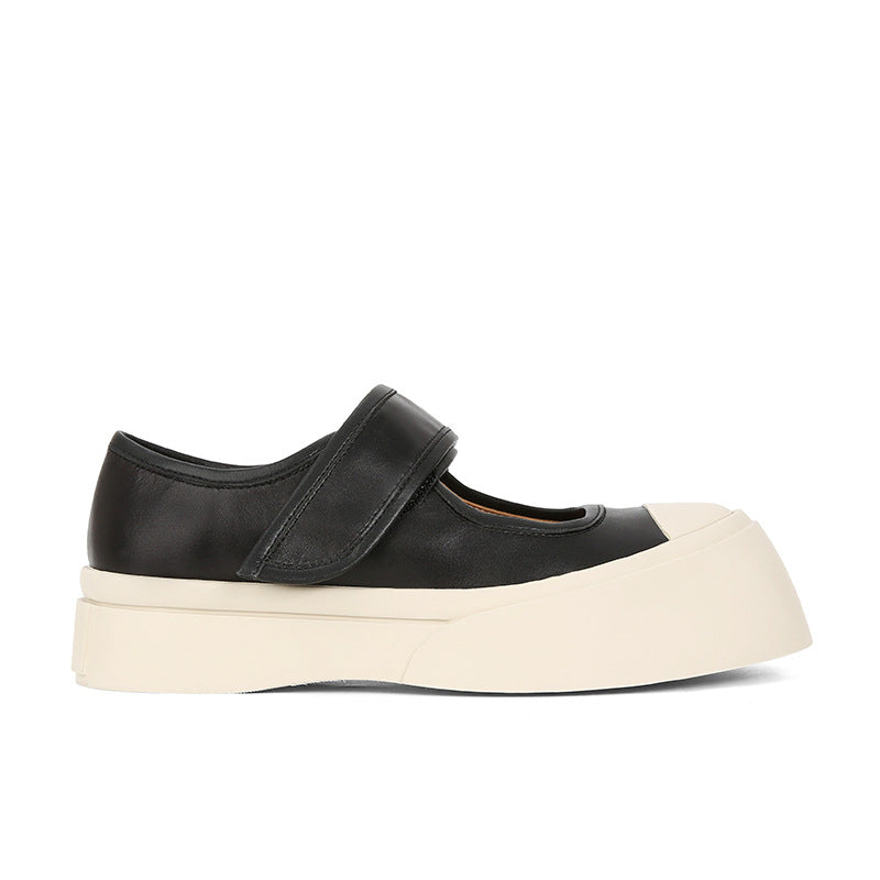 Velcro Platform Canvas Shoes