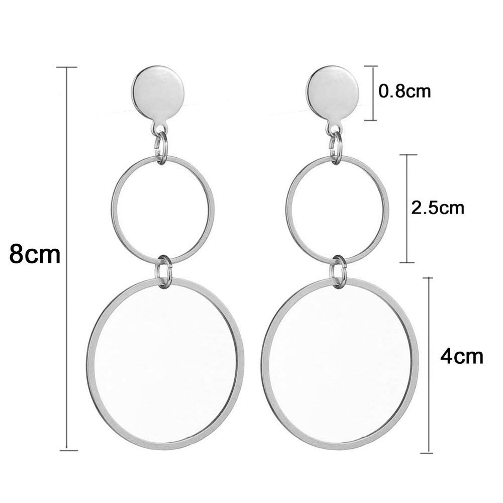 Women's Stainless Steel Big Hoop Earrings